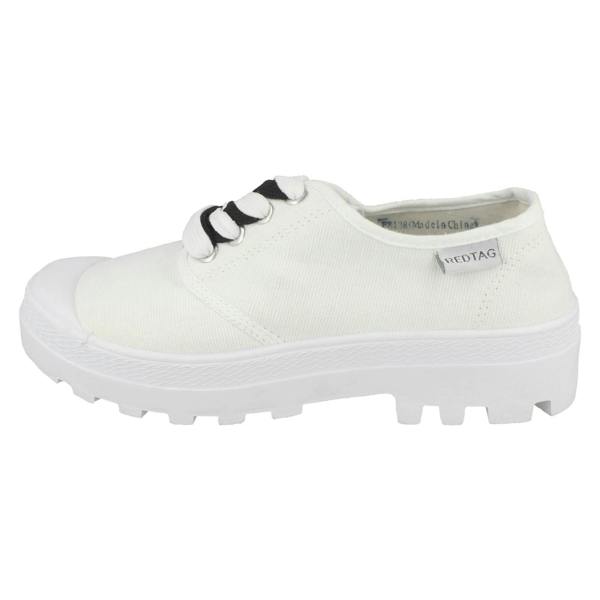 Red:Tag Ladies Red Tag Flat Lace Up Trainers