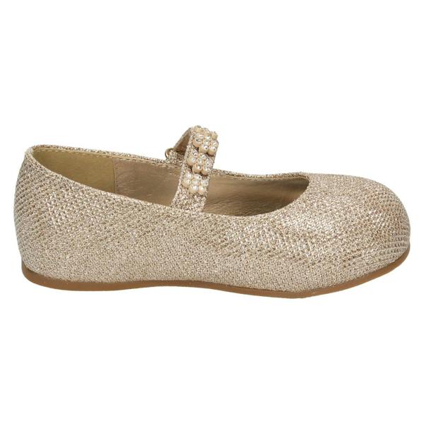 Savannah Girls Savannah Flat Ballerinas With Flower Diamante Trim