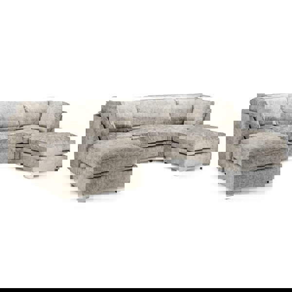 Furnishings For Less Bishop U-Shape Alaska Fabric - Truffle