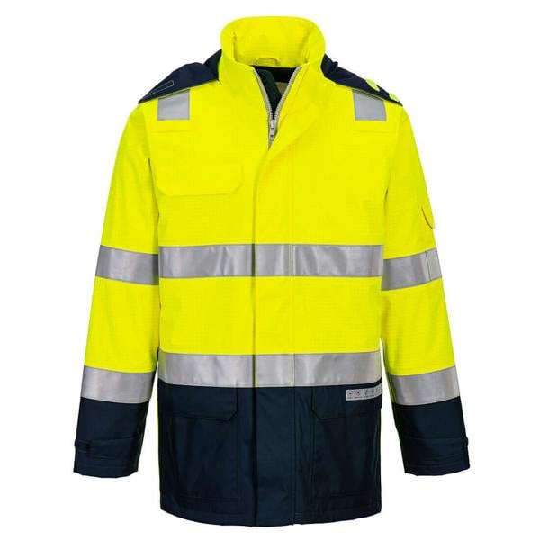 Bizflame Rain+ Hi-Vis Multi-Norm Contrast FR Jacket Portwest