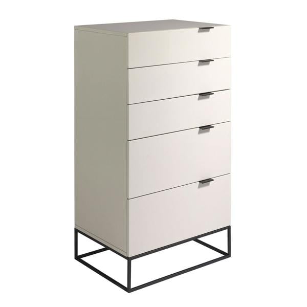 Angel Cerdá Chiffonier Grey Wood and Black Steel 7019