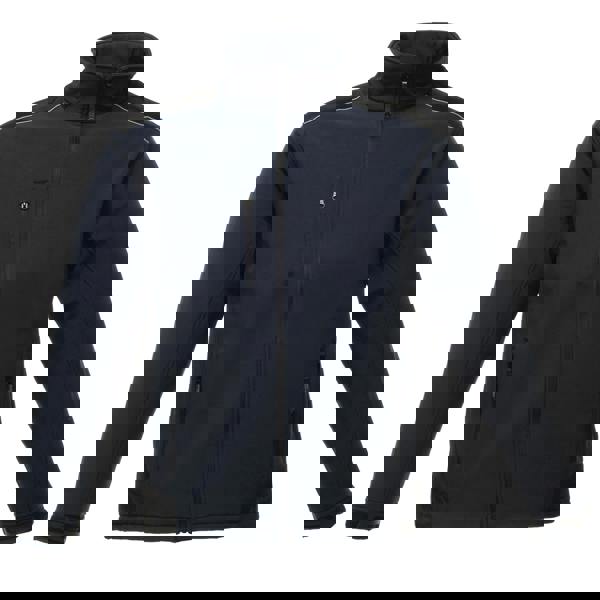 Regatta Mens Sandstorm Hardwearing Workwear Softshell Jacket (water Repellent) - Navy/Black - 