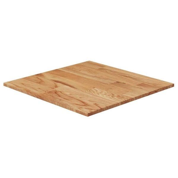 Berkfield Square Table Top Light Brown 50x50x1.5cm Treated Solid Wood Oak