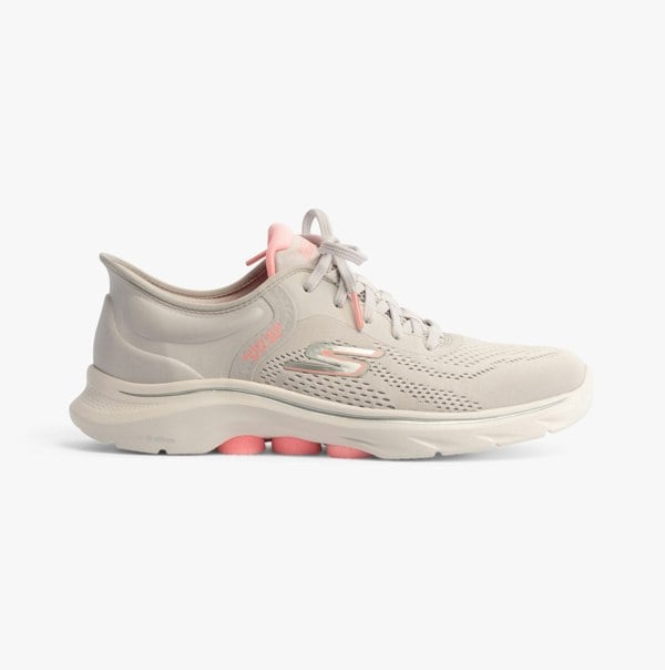 Skechers 125233/GYPK GO WALK 7 - VALIN Womens Trainers Gray/Pink