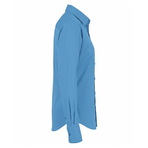 Premier Womens/Ladies Poplin Long-Sleeved Blouse - Sapphire