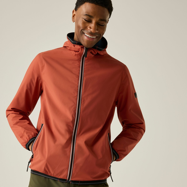 Regatta Mens Rehan Waterproof Jacket - Brick Red