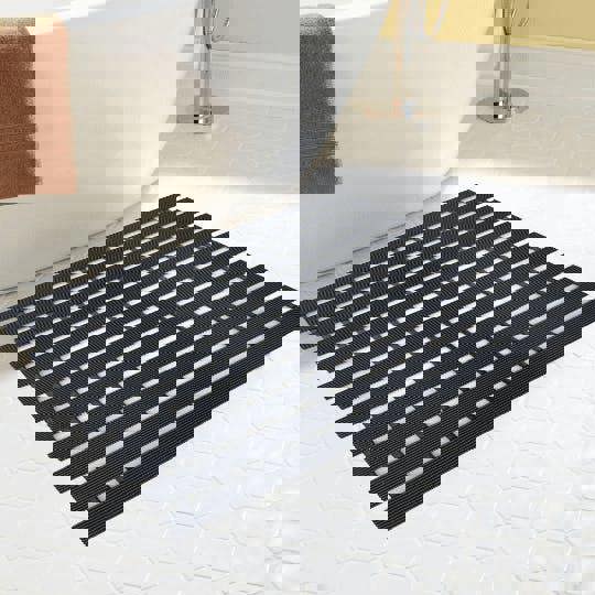 Nicoman Stylish Anti Slip Bath Matt Shower Mat 61cm x 43cm 