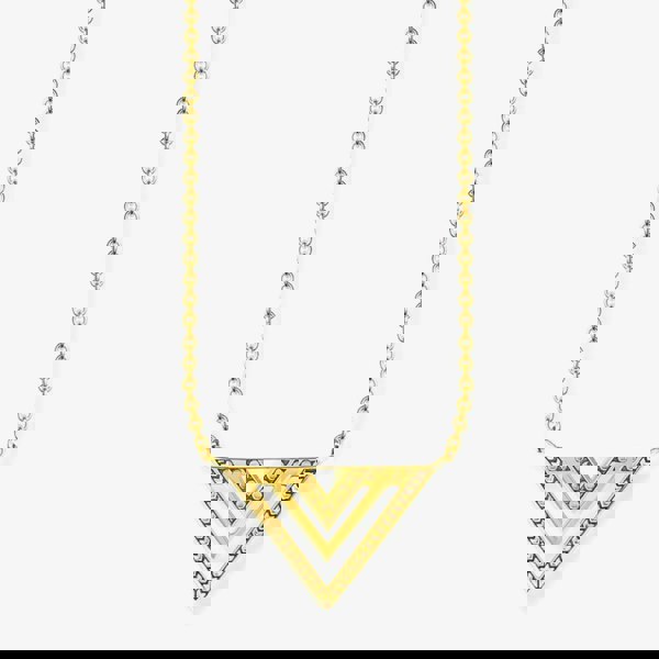 THOMAS SABO Gold Plated Africa Triangle Necklace KE1568-413-39-L45V