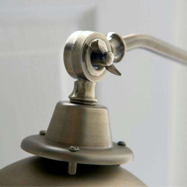 Pagazzi Lighting Madison Adjustable Antique Brass Wall Light