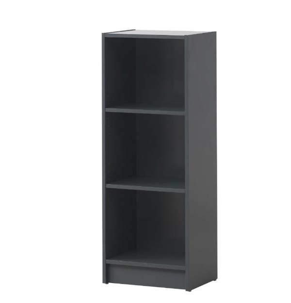 Timber Art Design 3 Tier Medium Narrow Bookcase Shelving Unit Living Room Office Bedroom