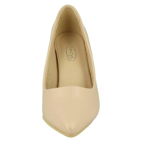 Spot On Ladies Spot On Wide Fit Court High Heels F90110