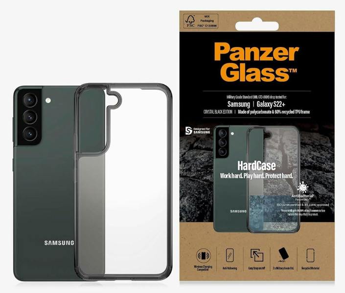 PanzerGlass Panzer Glass Military Grade Standard Hard Case for Samsung Galaxy S22 Plus Smokey Black - 0372