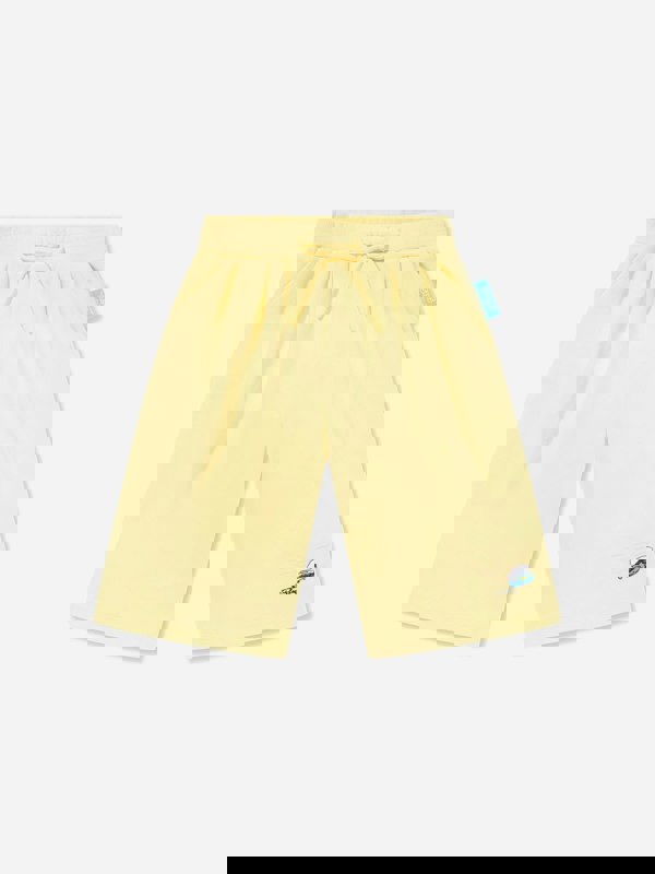 Emporio Armani Boys Smurf Logo Shorts in Yellow