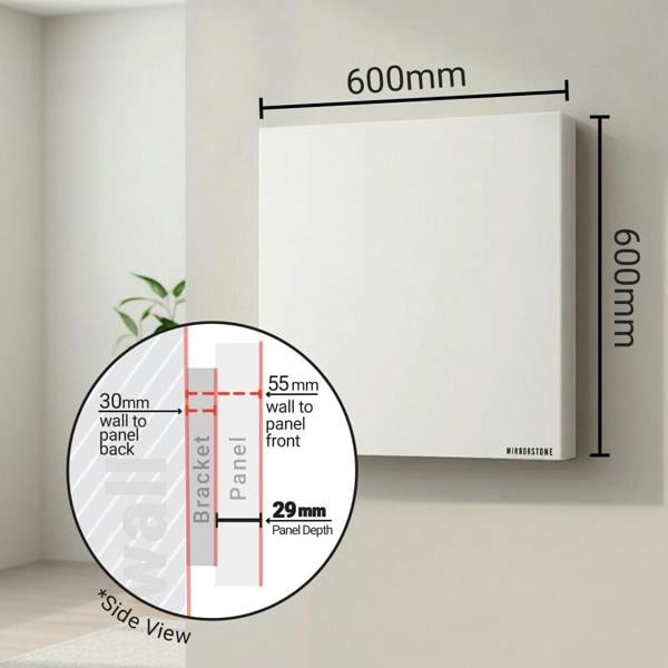Mirrorstone Heating Mirrorstone 450W Prime Infrared Heating Panel