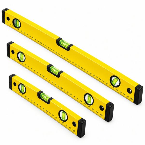 ATEK 3 Piece Magnetic Spirit Level Set 400mm 600mm 1000mm Builders DIY