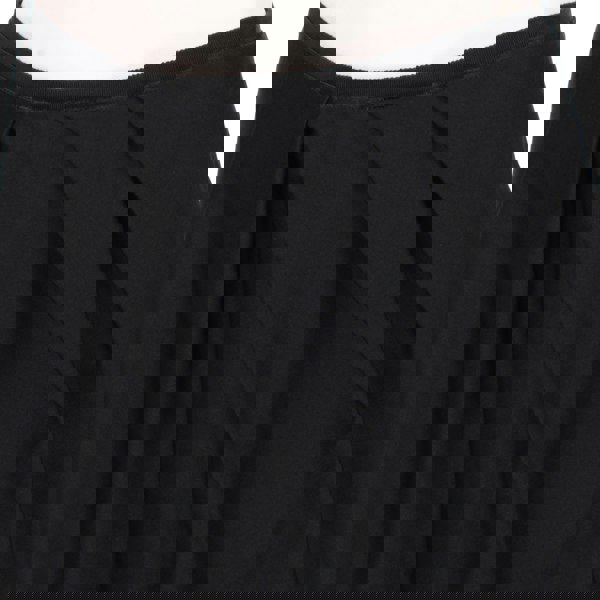 Giambattista Valli luxurious knee-length skirt in a black satin fabric