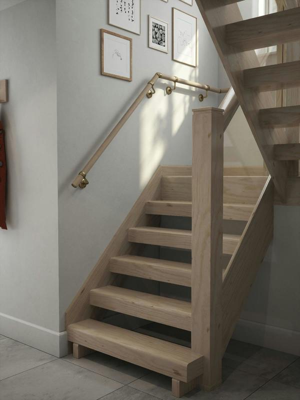 Handrails Direct Ryton Teak Half Turn Handrail