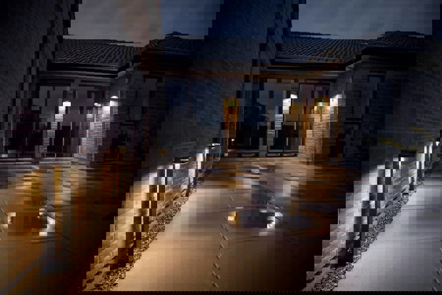 Nordlux Rica Square Solar | Garden light | Black