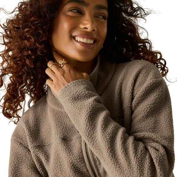 Regatta Womens/Ladies Frankie Borg Full Zip Fleece Jacket - Mocha - 