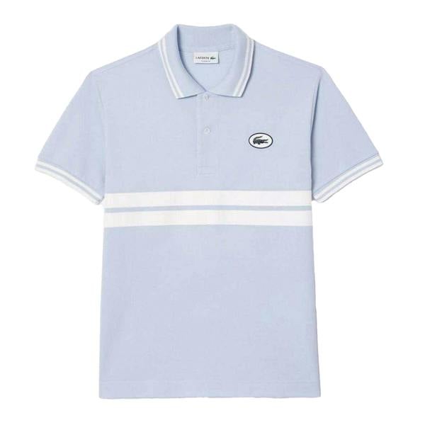 Lacoste Mens Original L.12.12 Striped Organic Cotton Classic Polo Shirt - Multicoloured - 