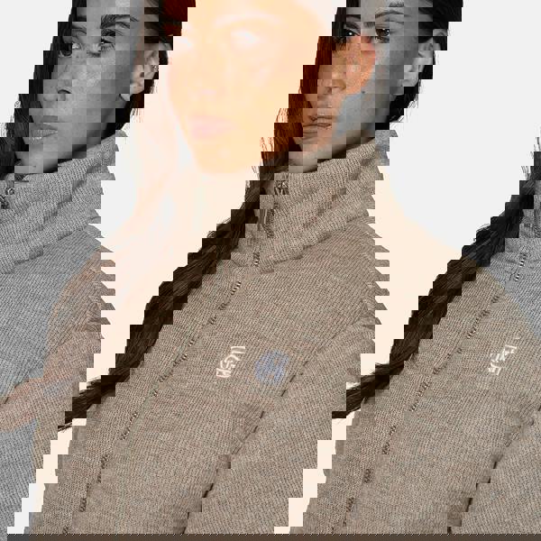 Good For Nothing Taupe Knitted Padded Jacket - Taupe Image 3