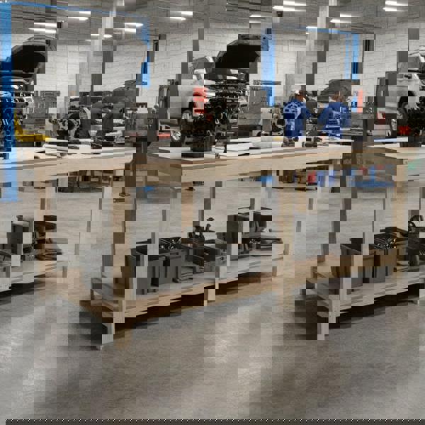 Arbor Garden Solutions Wooden Workbench MDF Top Depth-4ft