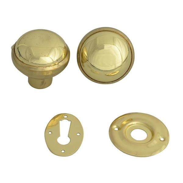 Yale Locks P405 Rim Knob - Polished Brass - 