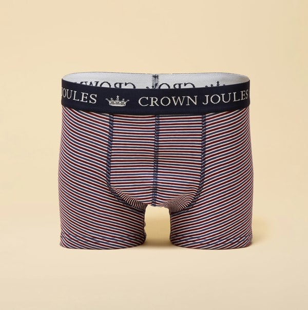 Joules Joules CROWN JOULES Mens Boxer Shorts Burgundy Red