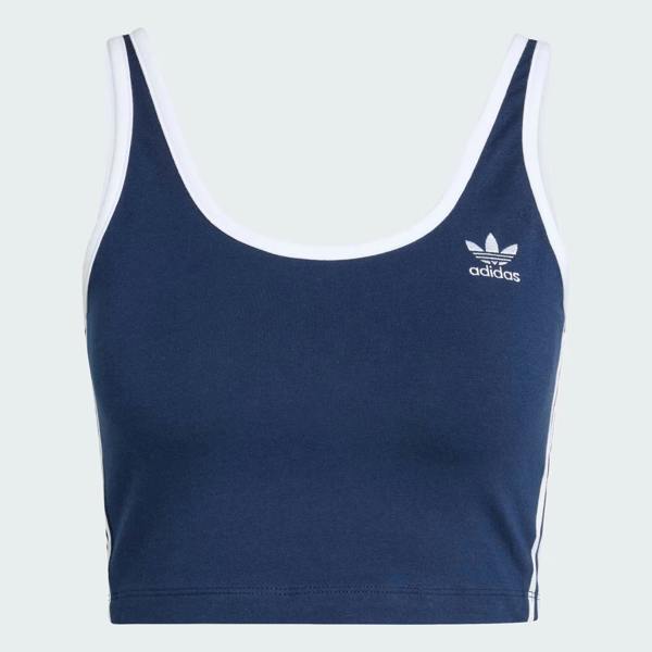 Adidas Originals Women's 3S Crop Top Top Navy
