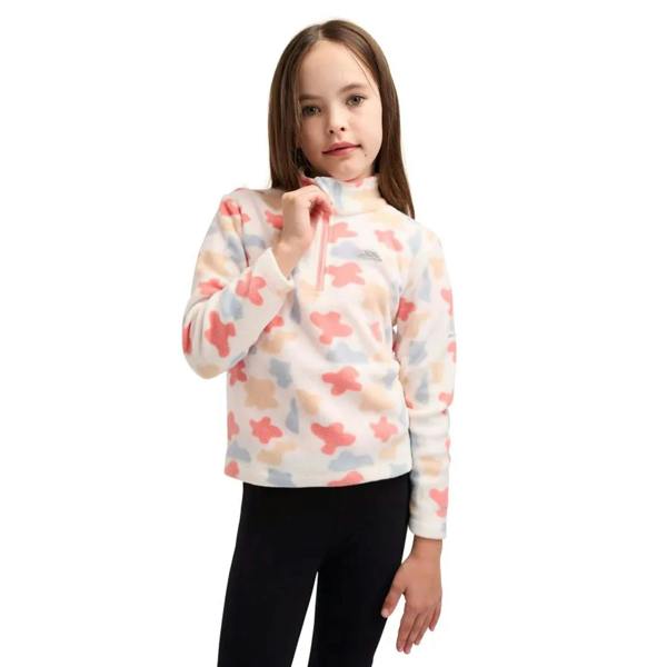 Trespass Childrens/Kids Allendale Abstract AT200 Fleece Top - White - 