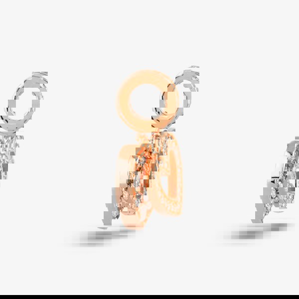 Rosa Lea Double Heart Dangle Charm AM-2THB032006