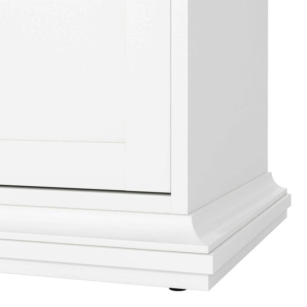 Wyld Haus Osaka Farmhouse White Wooden Sideboard 3 Doors 3 Drawers