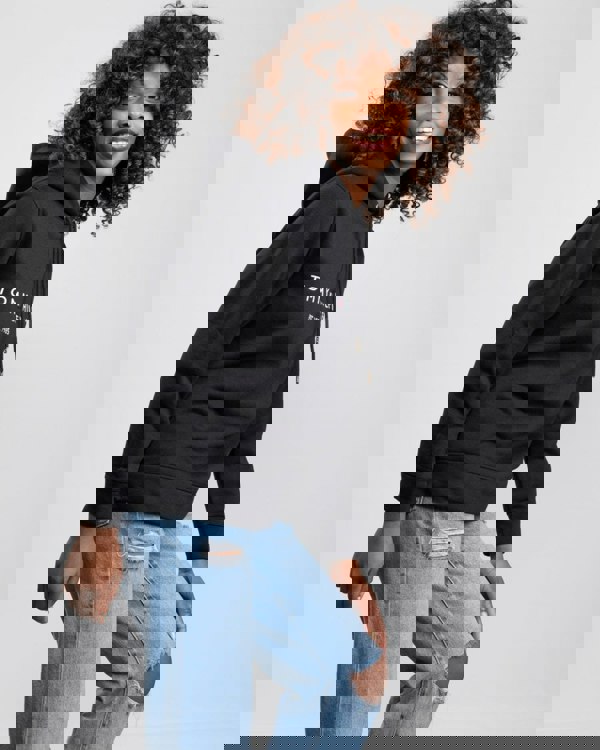 Tommy Hilfiger Heritage Logo Womens Hoodie - Black