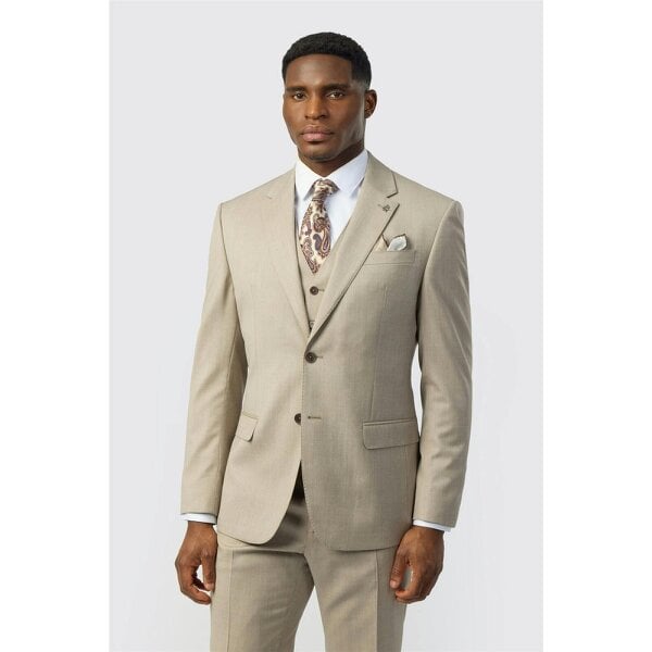 Ted Baker Tailored Fit Super 100s Taupe Twill Jacket