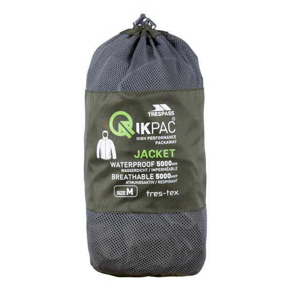 Trespass Qikpac X Unisex Packaway Jacket - Moss - 