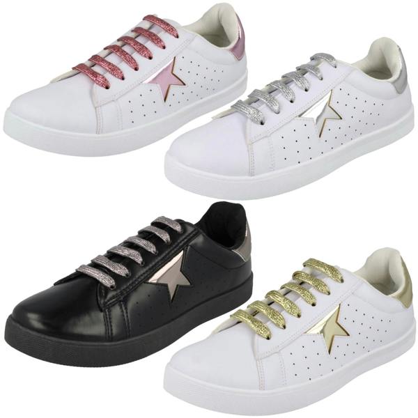 Reflex Ladies Reflex Star Design Lace Up Pumps