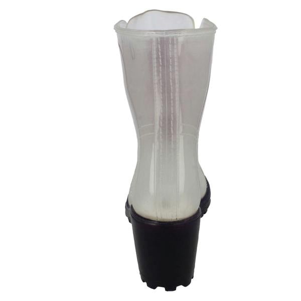 Spot On Ladies Spot On Mid Heel Wellington
