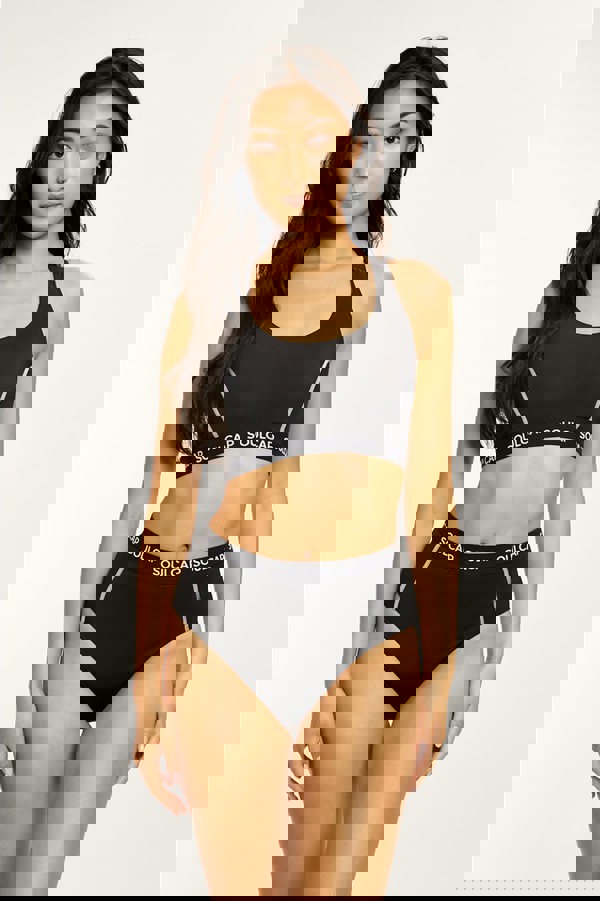 SOUL CAP Women's Bikini Top with Adjustable Straps