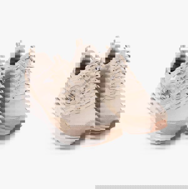 Skechers 150075/NTBK SKECH-AIR COURT-RETRO AVENUE Womens Trainers Natural/Black