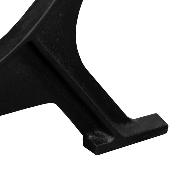 Berkfield Dining Table Legs 2 pcs O-Frame Cast Iron