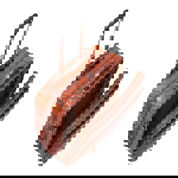 Infinity Leather Nomad - Genuine Leather Wheeled Briefcase Trolley Case