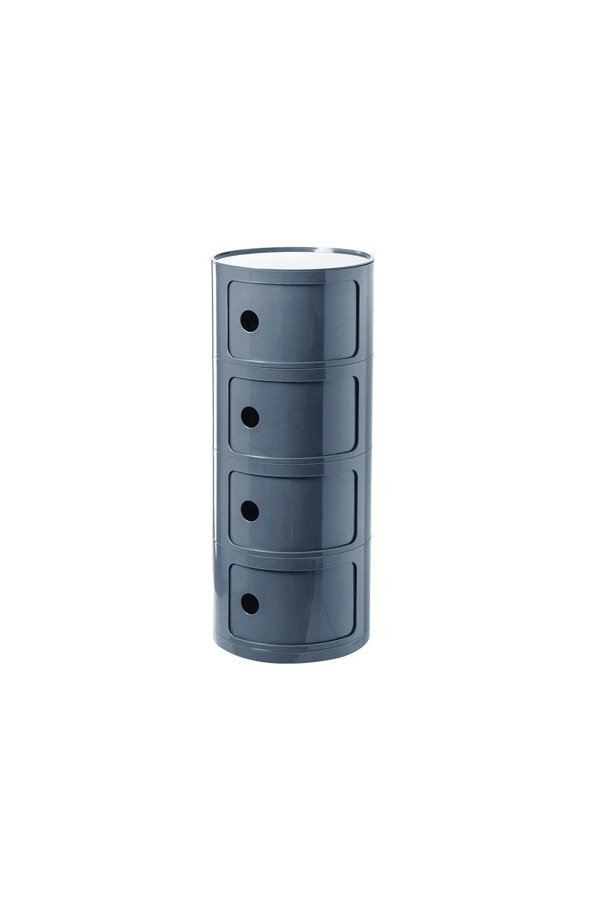Living and Home 4-Tiered Plastic Storage Drawer Unit