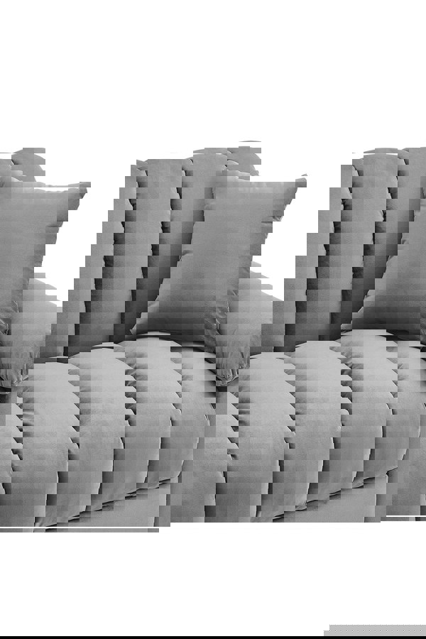 Living and Home Grey Flannelette Striped Convertible Sleeper Sofa Bed Recliner with Two Pillows