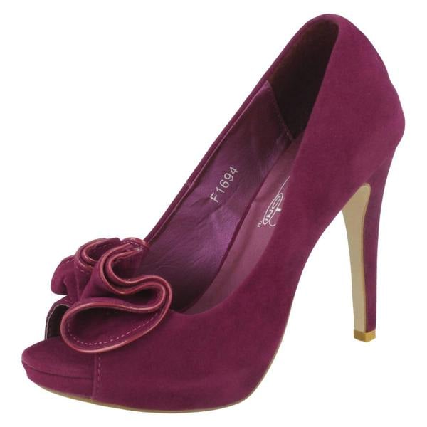 Spot On Ladies Spot On Slip On Heels