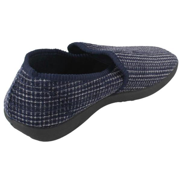 Spot On Mens Spot On Chequered Full Slipper X2034