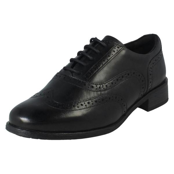 Clarks Ladies Clarks Lace Up Smart Brogue Shoes Havisham Oak