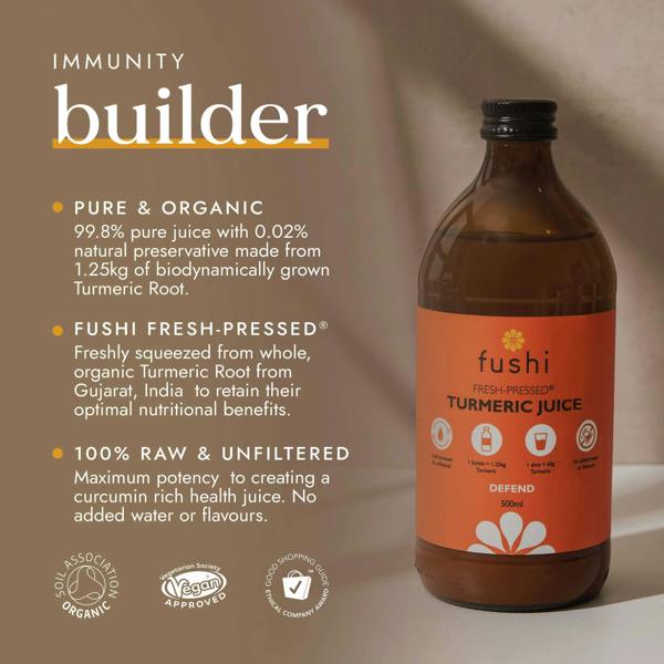 Fushi Natural Cold-Pressed Juices  Turmeric Juice 500ml - Additional 9