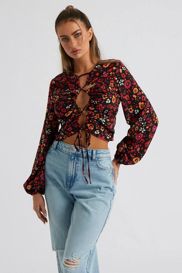Urban Bliss Indigo Cut Out Top