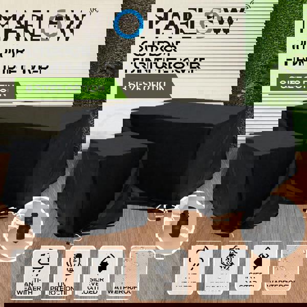 Marlow Outdoor Furniture Cover Garden Patio Waterproof Rain UV Table Protector 90-350cm