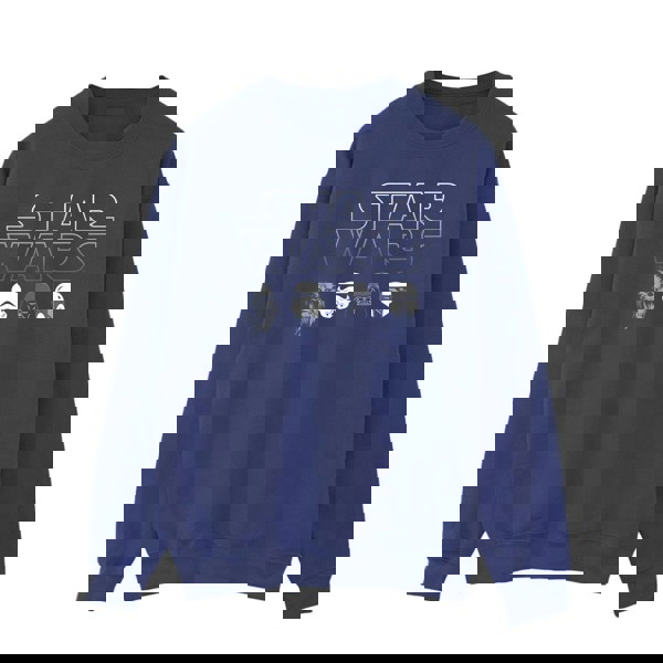 Star Wars Mens Character Heads Sweatshirt - Navy Blue